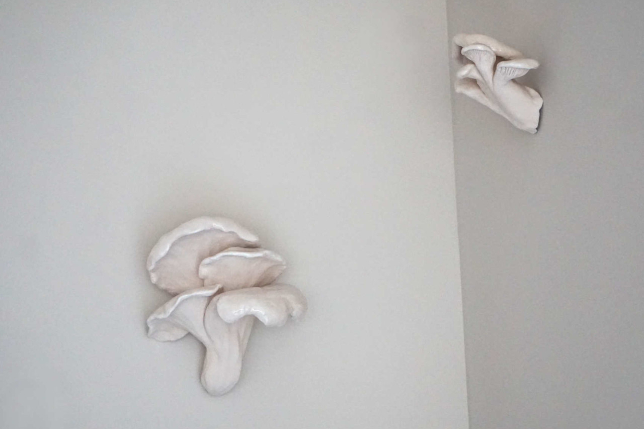 sculpture champignon céramique